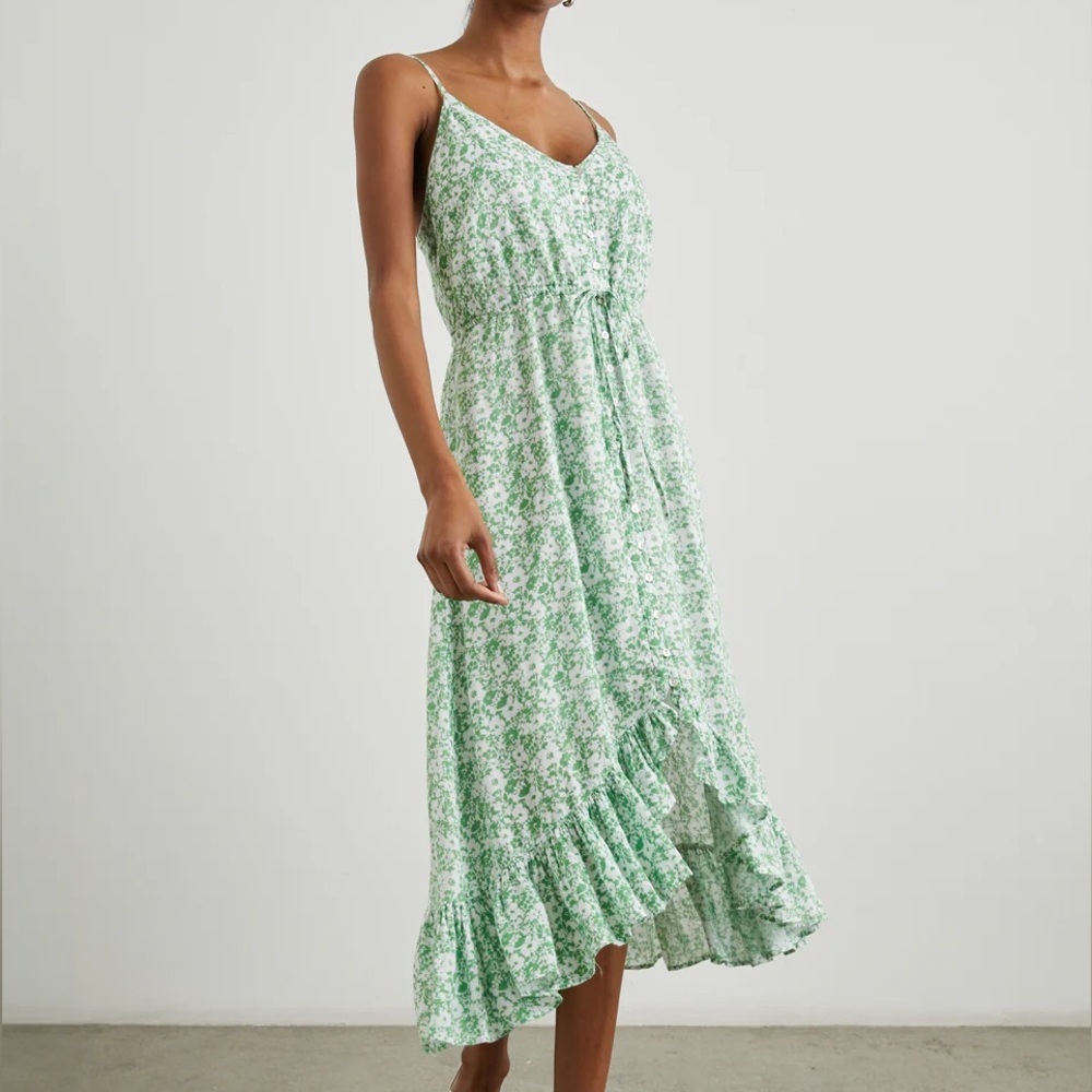 Rails Frida Midi Dress in Green Texture Floral - Picture 3 of 7